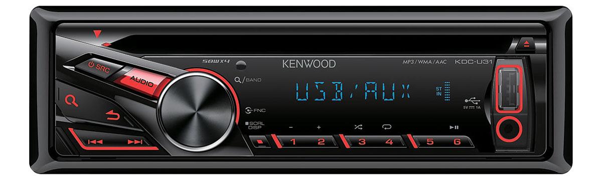 Radioodtwarzacz samochodowy Kenwood KDC-U31R