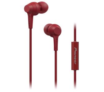Słuchawki przewodowe Pioneer SE-C1T-R Dokanałowe Mikrofon Czerwony
