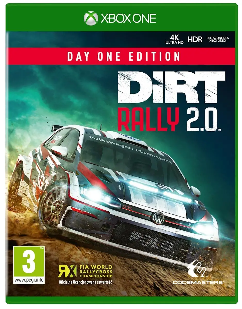 DiRT Rally 2.0 Edycja Day One Gra na Xbox One (Kompatybilna z Xbox Series X)