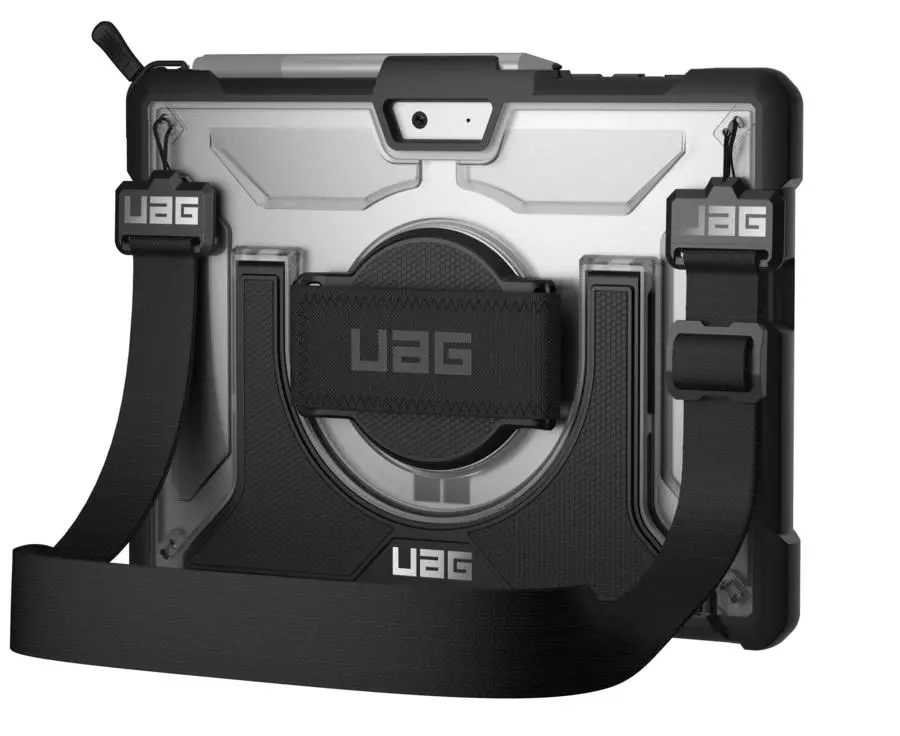 Etui na tablet UAG Plasma Microsoft Surface Go + podstawka i pasek na ramię Lodowy