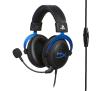 Słuchawki przewodowe z mikrofonem HyperX Cloud PS4 HX-HSCLS-BL/EM Nauszne Czarno-niebieski
