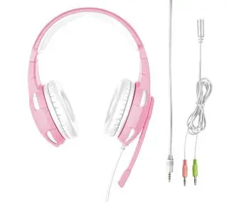 Trust GXT 310P Radius Gaming Headset Nauszne Różowy