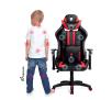 Fotel Diablo Chairs X-Ray Kids Size Dla dzieci do 110kg Skóra ECO Czarno-czerwony