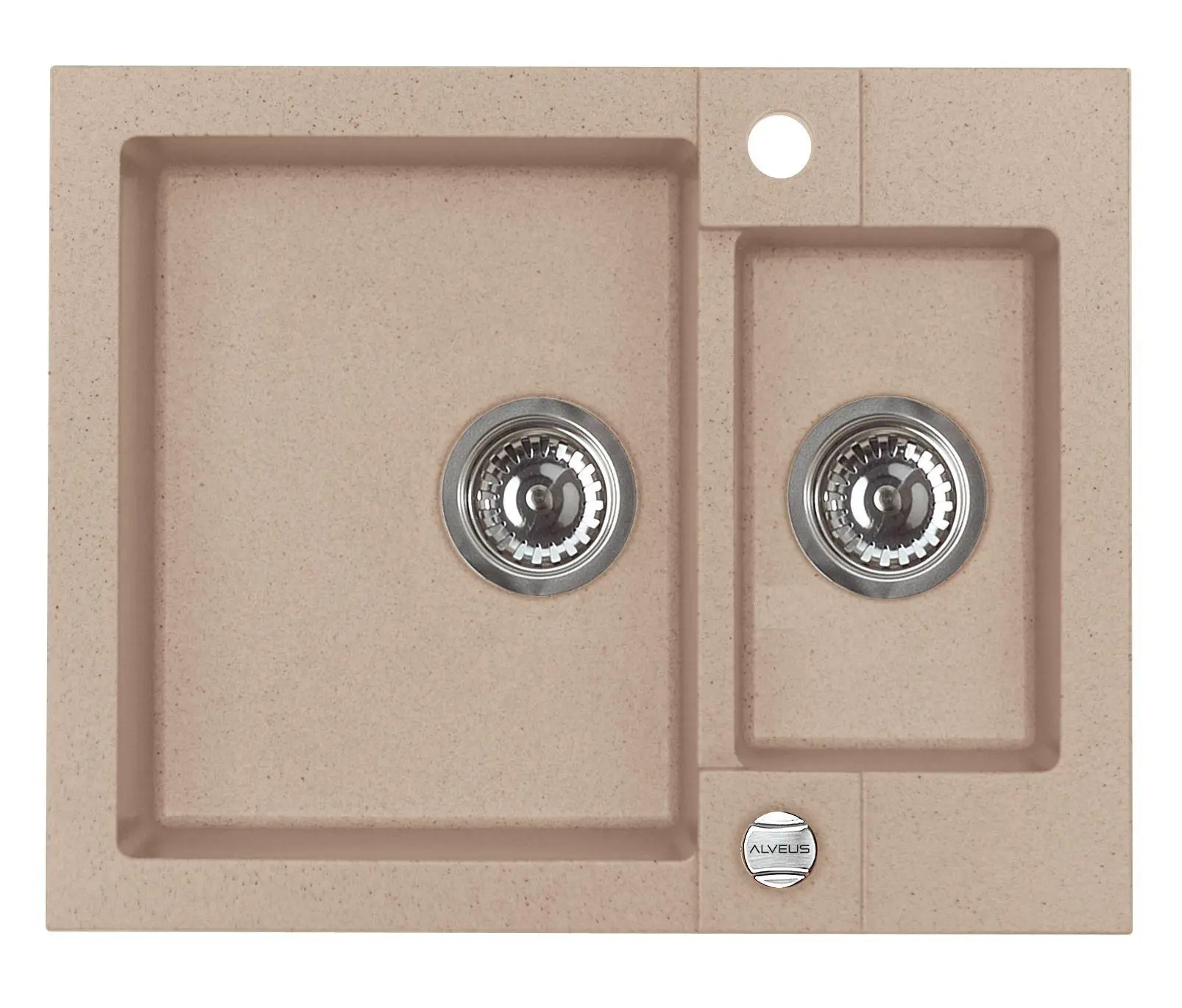 Zlewozmywak Alveus Rock 80 1218055 Granitowy Beżowy