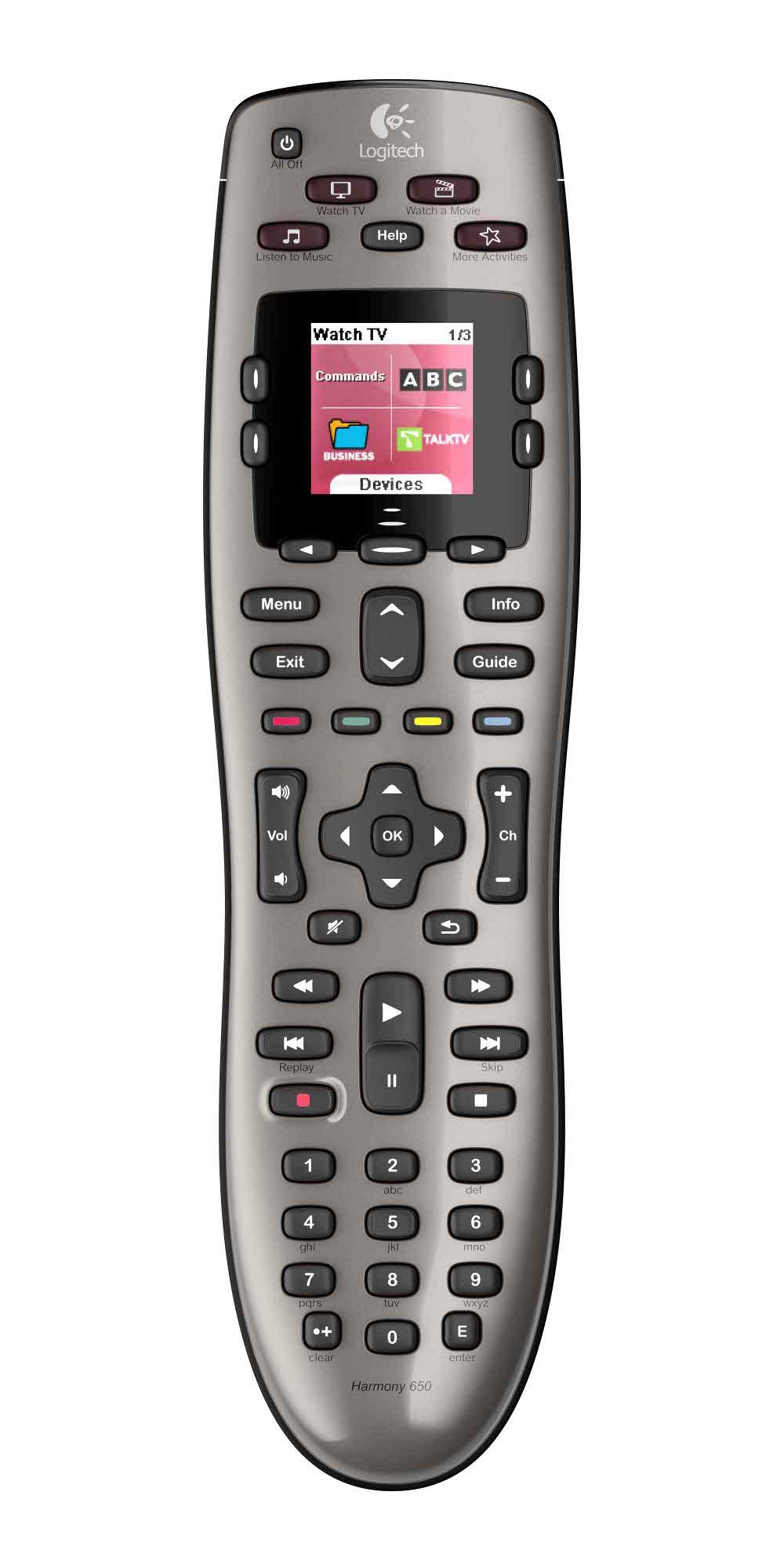 Pilot Logitech Harmony 650