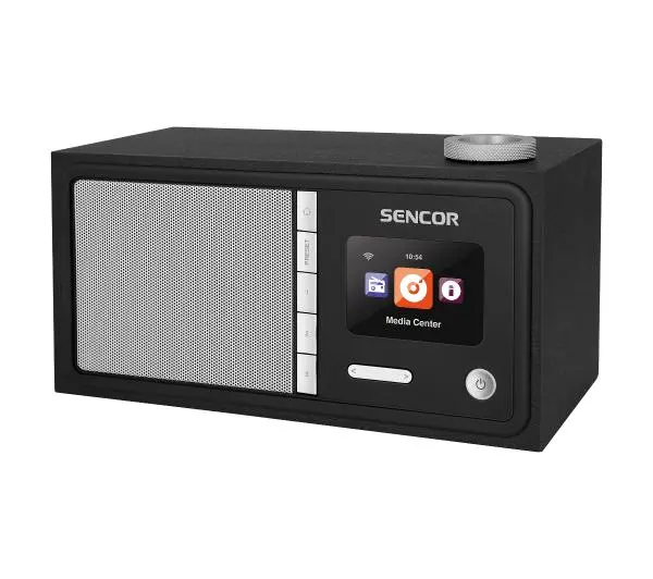 Фото - Аудіосистема Sencor SIR 5000WDB Radio FM DAB+ Internetowe Bluetooth Czarno-srebrny 