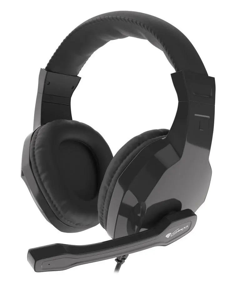 Słuchawki przewodowe z mikrofonem Genesis Argon 100 Nauszne Czarny