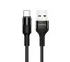 Kabel USAMS pleciony U5 2A USB-C US-SJ221 Czarny