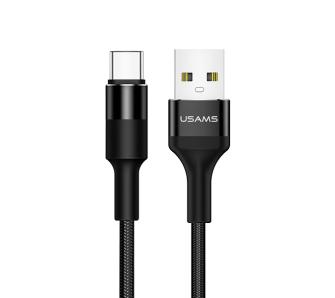 Kabel USAMS pleciony U5 2A USB-C US-SJ221 Czarny