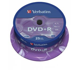 Płyta Verbatim DVD+R Matt Silver Cake Box 25szt.