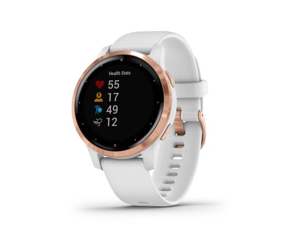 Smartwatch Garmin Vívoactive 4S (biało-różowy)