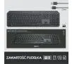 Klawiatura membranowa Logitech MX Keys Grafitowo-czarny