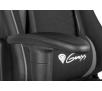 Fotel Genesis Nitro 440 Gamingowy do 120kg Skóra ECO Tkanina Czarno-szary