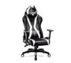 Fotel Diablo Chairs X-Horn 2.0 Normal Size Gamingowy do 160kg Skóra ECO Czarno-biały