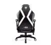 Fotel Diablo Chairs X-Horn 2.0 Normal Size Gamingowy do 160kg Skóra ECO Czarno-biały