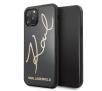 Etui Karl Lagerfeld Glitter Karl Signature KLHCN61DLKSBK do iPhone 11 (czarny)