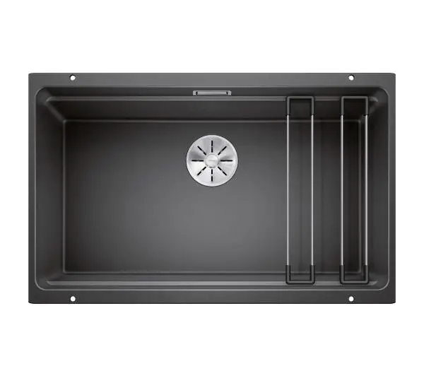 Zlewozmywaki kuchenne - Blanco ETAGON 700-U 525167 Granitowy Aluminium