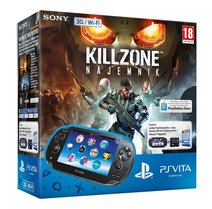 Sony PlayStation Vita 3G + karta 8GB + Killzone Najemnik