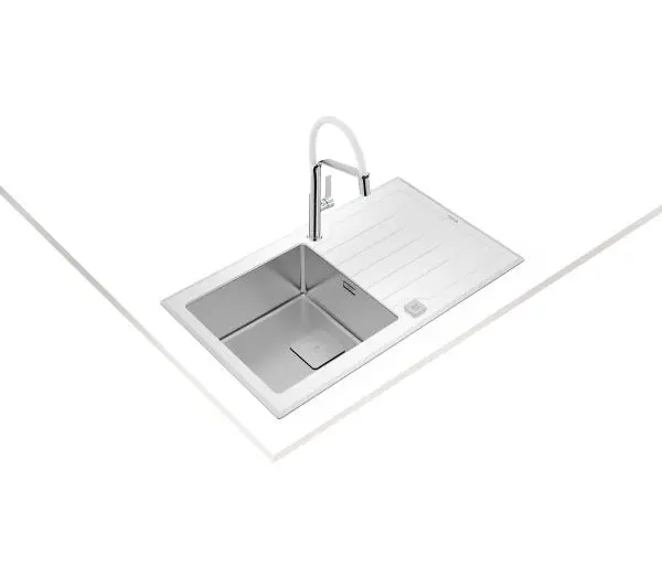 Teka DIAMOND RS15 1B 1D 86 Stalowy Biały - DRUGI -30%, ALBO 5-TY ZA 1ZŁ - Kup na Raty - RRSO 0%