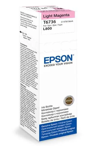 Tusz Epson EcoTank 673  Light C13T67364A Jasny purpurowy 70 ml