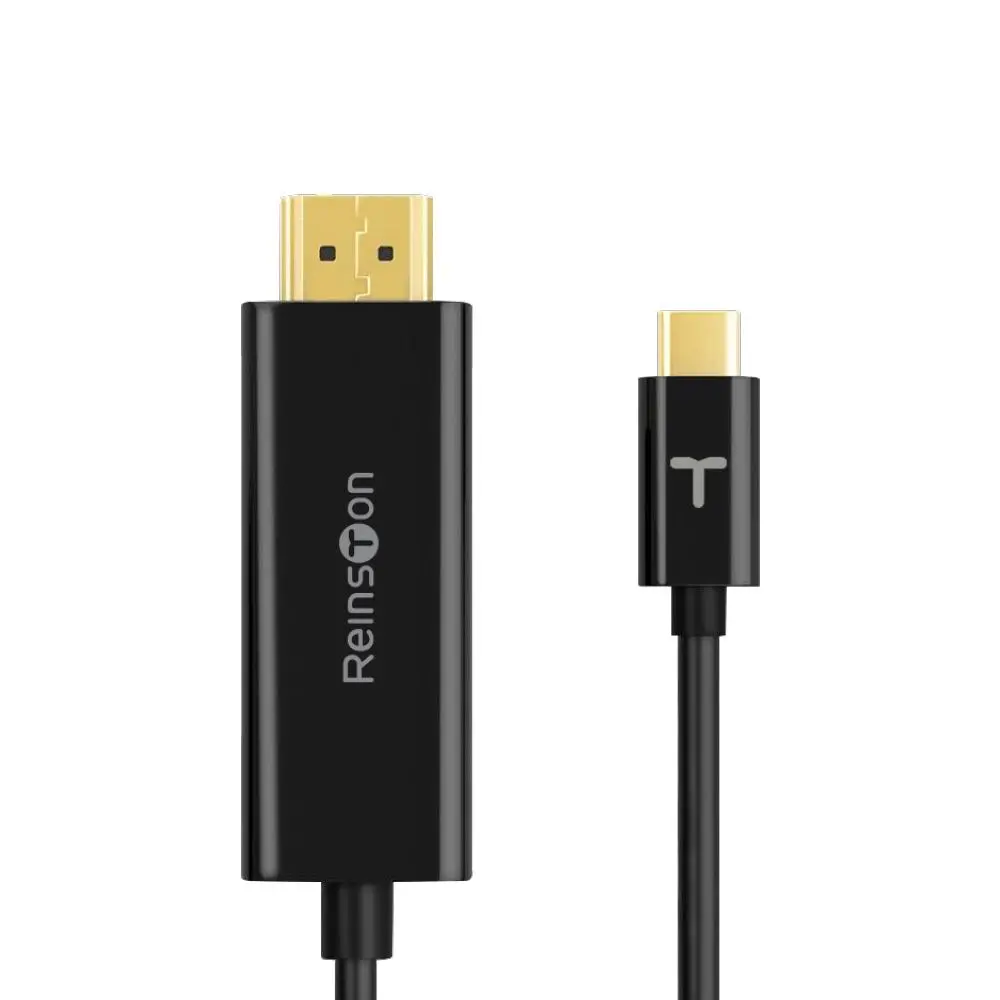 Kabel USB Reinston EAD07 kabel USB-C na HDMI 4K 1.5m Czarny