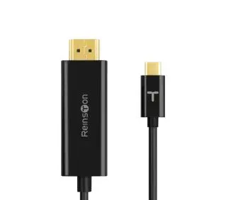 Reinston EAD07 kabel USB-C na HDMI 4K 1.5m Czarny - ⚡ BESTSELLERY ⚡