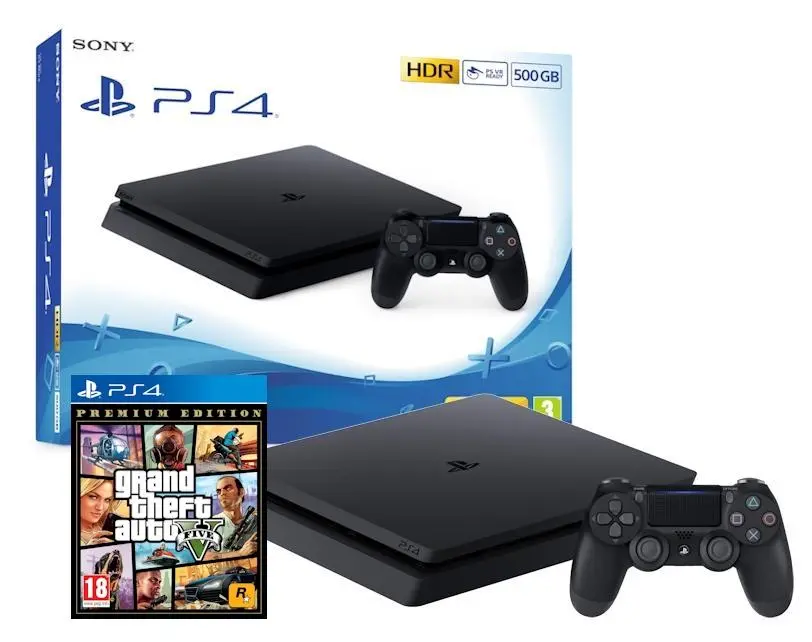 Konsola Sony PlayStation 4 Slim 500GB + Grand Theft Auto V