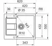 Zlewozmywak Franke Sirius 2.0 S2D 611-62 Tectonite Kamienny szary