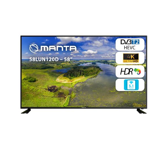 telewizor LED Manta 58LUN120D DVB-T2/HEVC