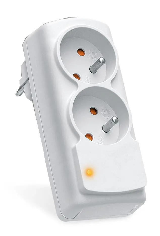 Gniazdo sieciowe Acar mini CO 2 gniazda Biały