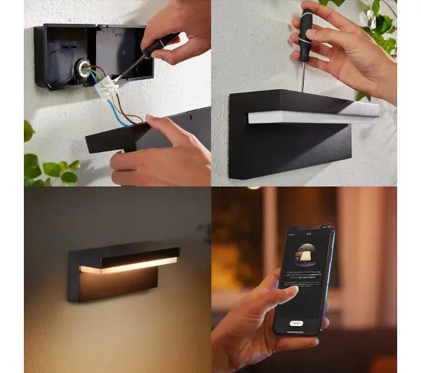 Philips Hue White and Colour Ambiance Nyro Wall Lantern - Kup na Raty - RRSO 0%