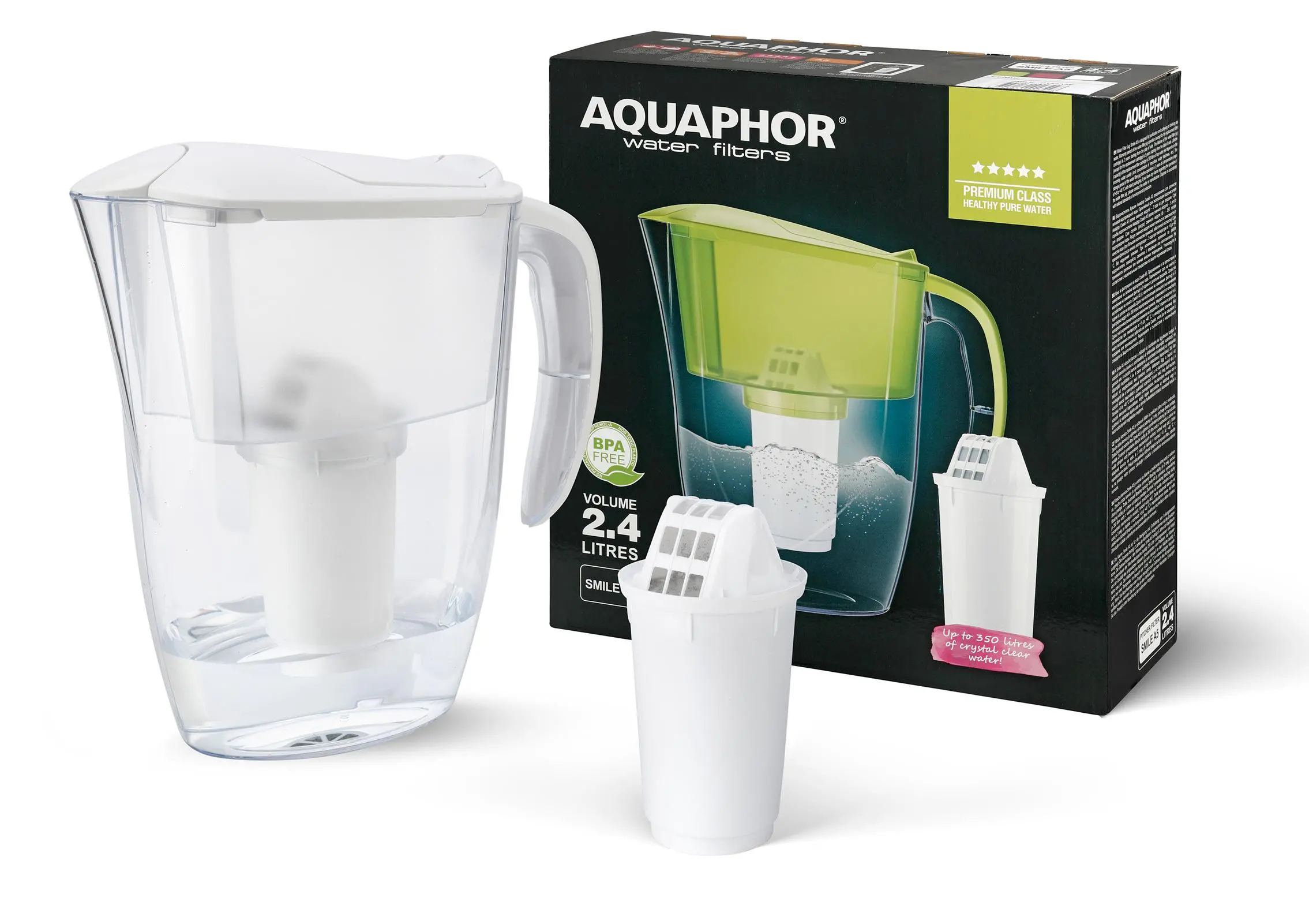 Dzbanek filtrujący Aquaphor Smile 2,9l 1 wkład Biały