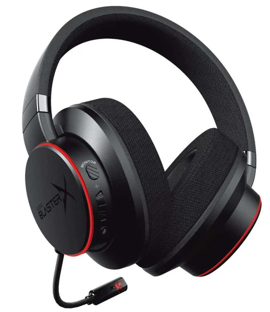 Słuchawki przewodowe z mikrofonem Creative Sound BlasterX H6 Nauszne Czarny