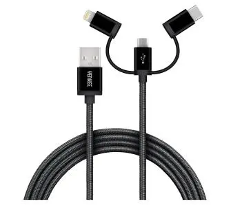 Kabel Yenkee YCU 400 3w1 1m Czarny