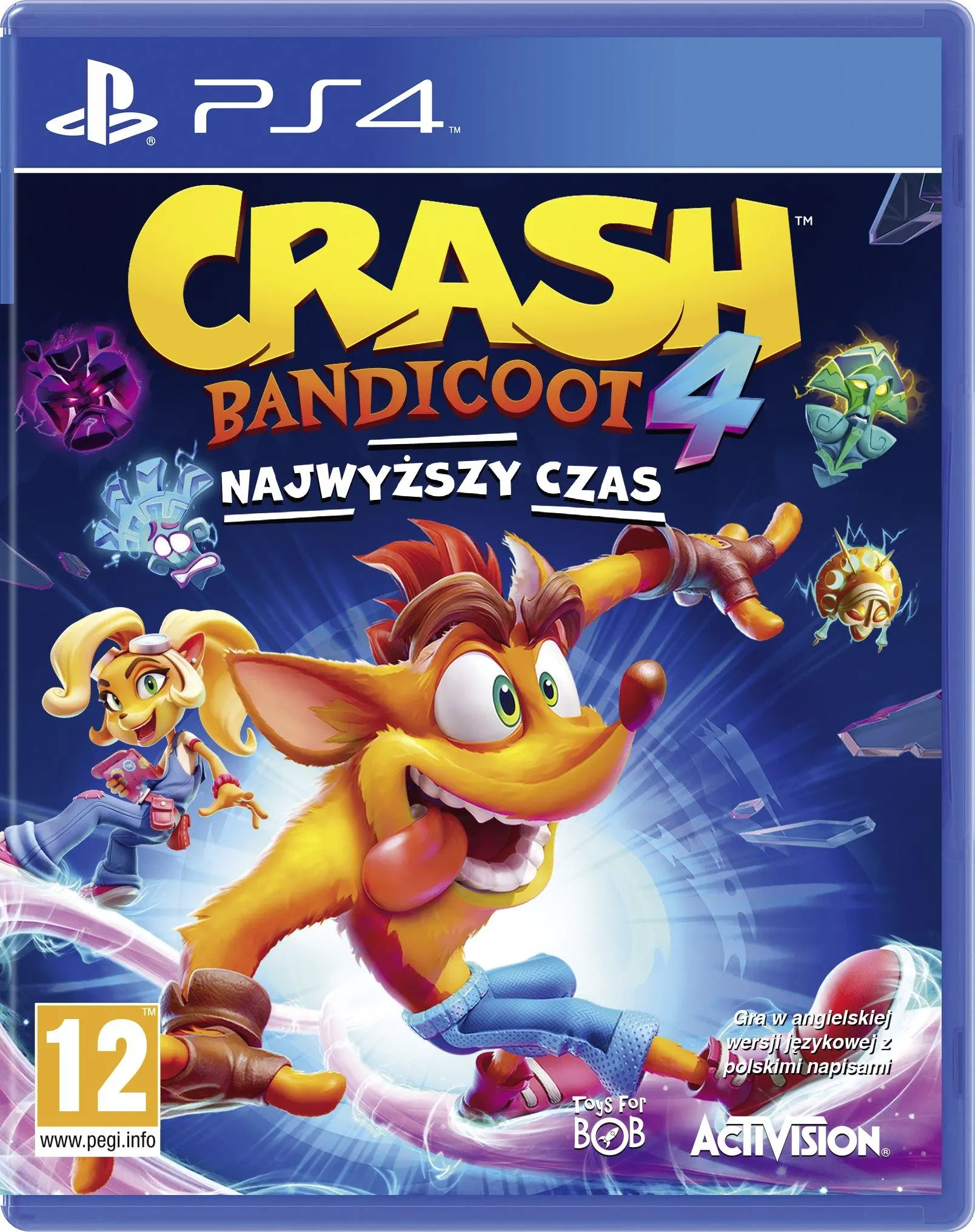 Crash Bandicoot 4: Najwyższy Czas Gra na PS4 (Kompatybilna z PS5)