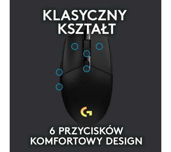Logitech G102 LIGHTSYNC Czarny