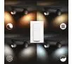 Oświetlenie punktowe Philips Hue White Ambiance Buckram 192794 Czarny