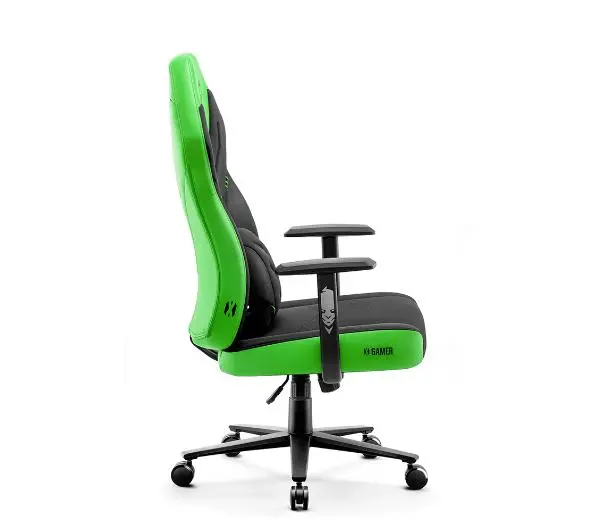 Diablo Chairs X-Gamer 2.0 Normal Size Gamingowy do 150kg Skóra ECO Tkanina Green emerald - Kup na Raty - RRSO 0%