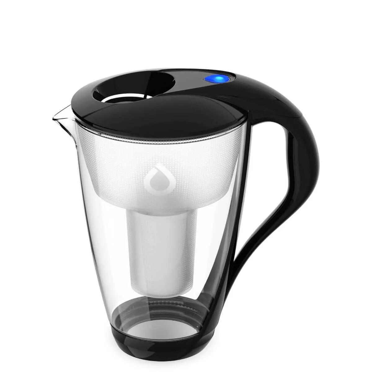 Dzbanek filtrujący Dafi Crystal Classic LED 2l 3 wkłady Czarny