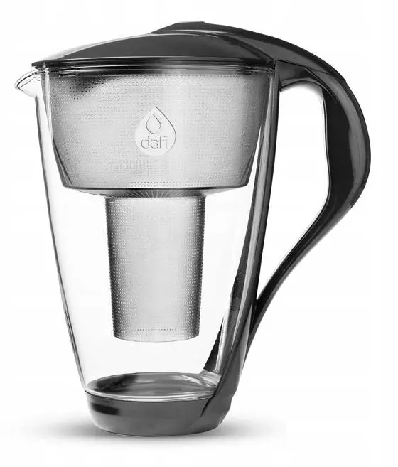 Dzbanek filtrujący Dafi Crystal Classic LED 2l 3 wkłady Czarny