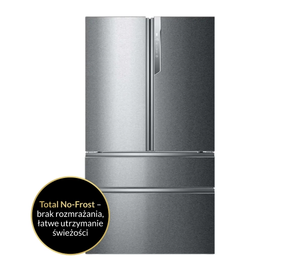 Haier Seria 7 HB26FSSAAA Pełny No Frost 190cm Kostkarka Srebrny - DRUGI -30%, ALBO 5-TY ZA 1ZŁ - Kup na Raty - RRSO 0%
