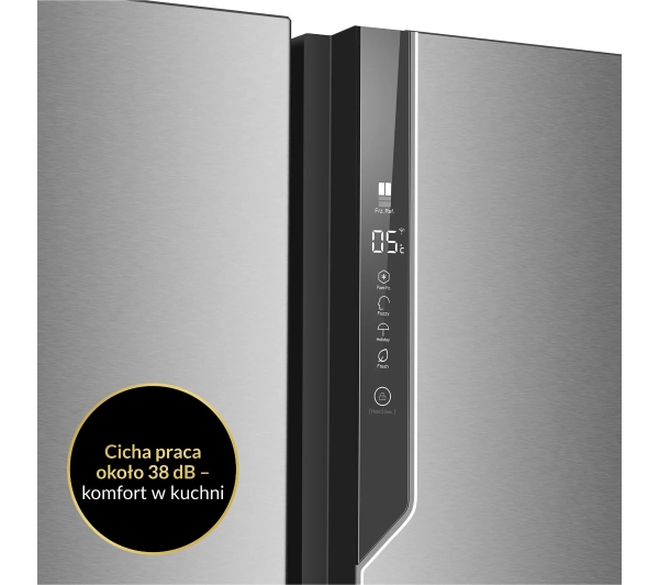 Haier Seria 7 HB26FSSAAA Pełny No Frost 190cm Kostkarka Srebrny - DRUGI -30%, ALBO 5-TY ZA 1ZŁ - Kup na Raty - RRSO 0%