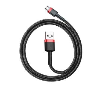 Kabel Baseus Micro USB Cafule 2A 3m Czarno-czerwony
