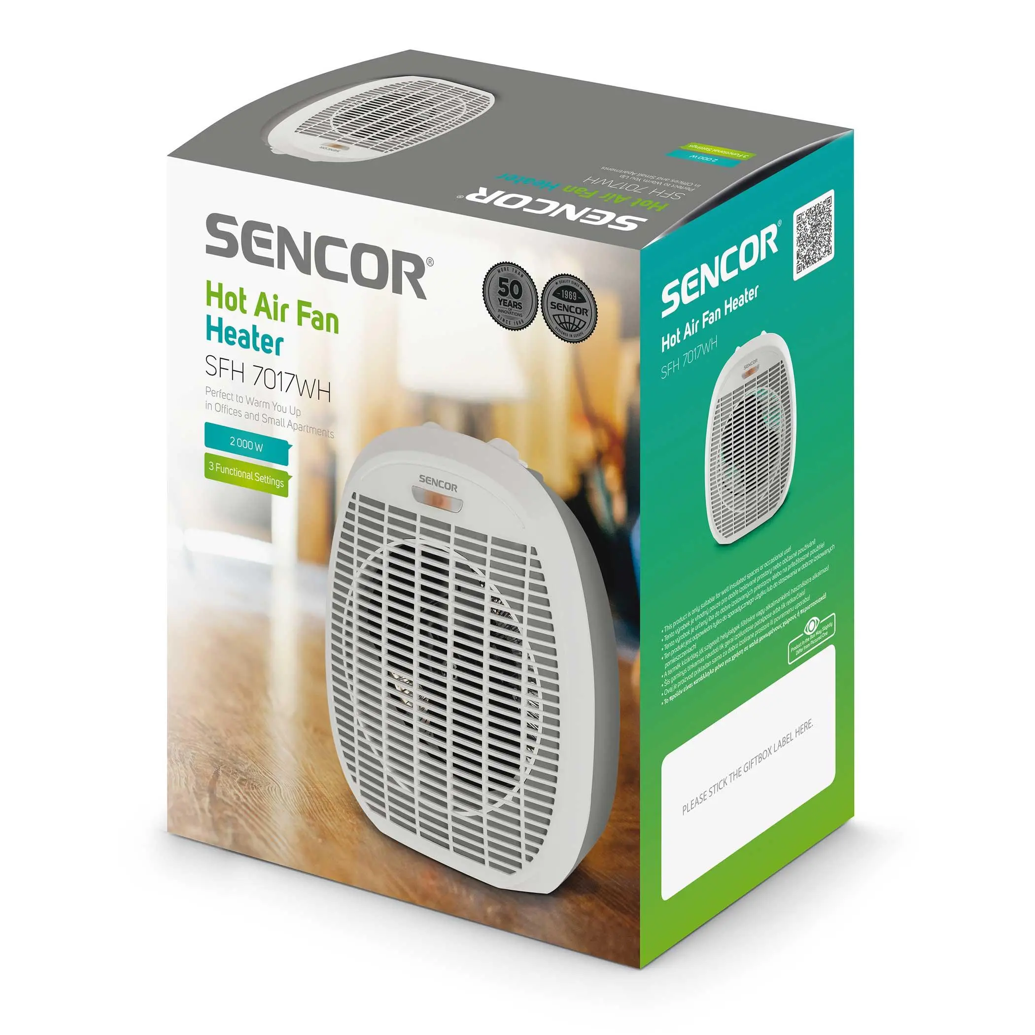 Фото Обігрівач Sencor SFH 7017WH
