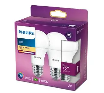 Philips LED 11 W (75 W) E27 2 szt.