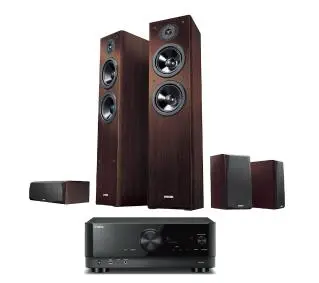 Yamaha MusicCast RX-V4A Czarny, NS-F51/NS-P51 Orzech - Kup na Raty - RRSO 0%