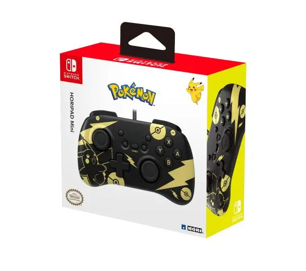 Hori HORIPAD Mini Pikachu Black & Gold do Nintendo Switch Przewodowy