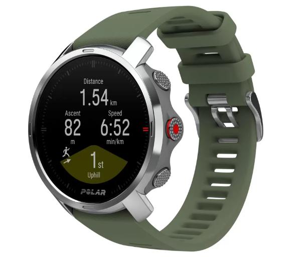 zegarek sportowy Polar Grit X M/L (zielony)