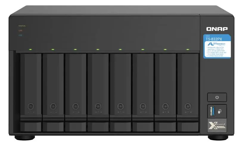Serwer QNAP TS-832PX-4G Czarny