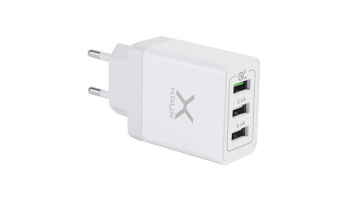 Ładowarka sieciowa Krux 3x USB 30W